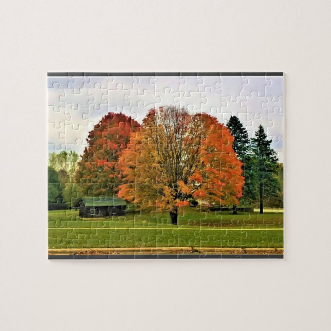 Herbst in Westbend, Wisconsin Puzzle (Horizontal)