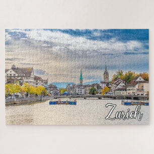 Herbst in Zürich, Schweiz Puzzle