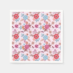 Herbst Inspirierte Rose Muster Print Napkins Serviette