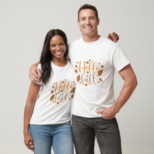 Herbst inspirierte Typografie T-Shirt