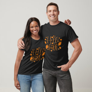 Herbst inspirierte Typografie T-Shirt