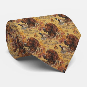 Herbst Irish Setter und Fasanenjagd Kunst Krawatte