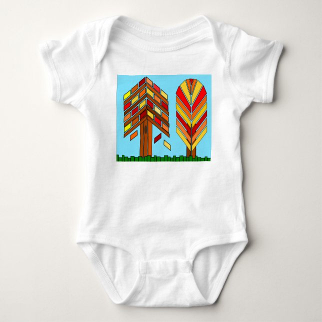 Herbst ist hier baby strampler (Vorderseite)