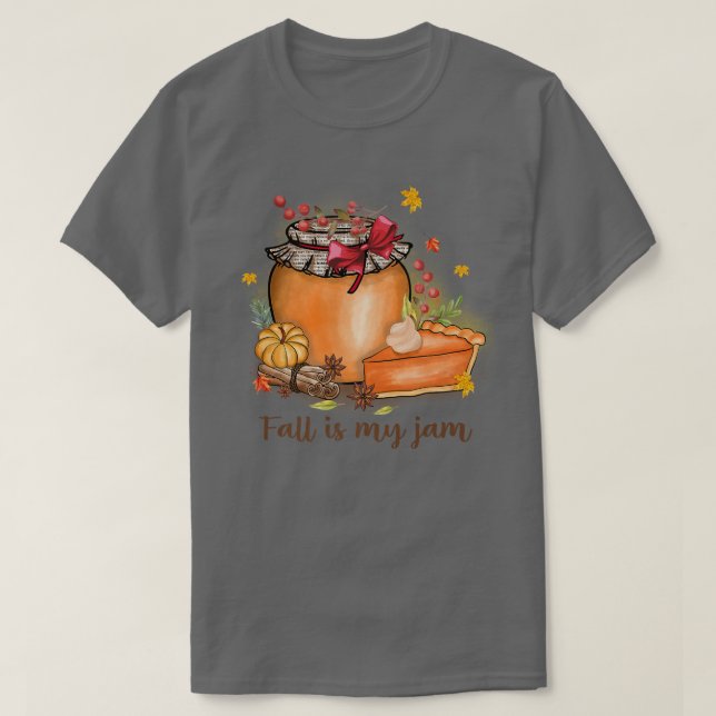Herbst ist mein Jam Top Trendy Sprichwort Herbst T (Design vorne)