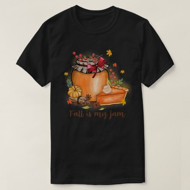 Herbst ist mein Jam Top Trendy Sprichwort Herbst T (Design vorne)
