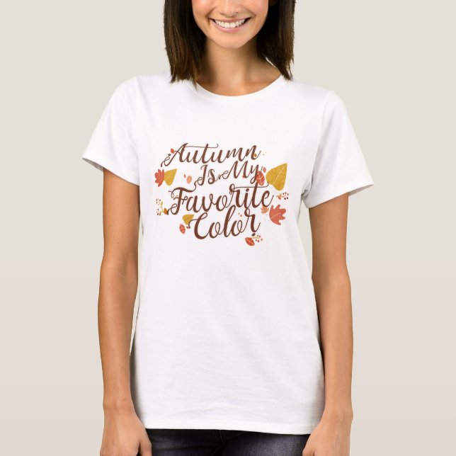 Herbst ist mein Lieblings-Shirt, Niedlicher Fall S T-Shirt (Vorderseite)