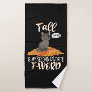 Herbst ist mein zweiter Favorit F-Word - Niedliche Badehandtuch
