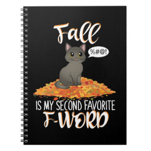 Herbst ist mein zweiter Favorit F-Word - Niedliche Notizblock