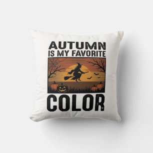 Herbst ist meine Lieblingsfarbe Halloween Hexen-De Kissen