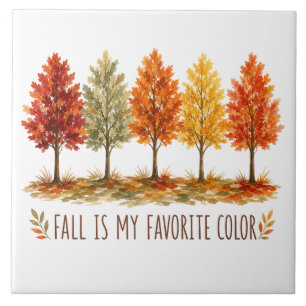 Herbst ist meine Lieblingsfarbe Herbstbäume Herbst Fliese