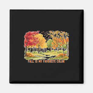 Herbst ist meine Lieblingsfarbensaison Blätter Hal Magnet