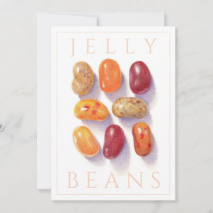 HERBST JELLY BEANS 5x7 Flachkarte Einladung