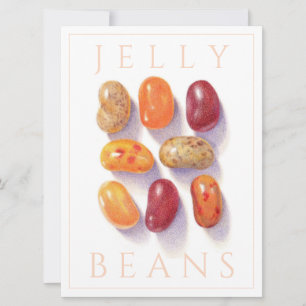HERBST JELLY BEANS 6,5x8,75 Flachkarte Einladung