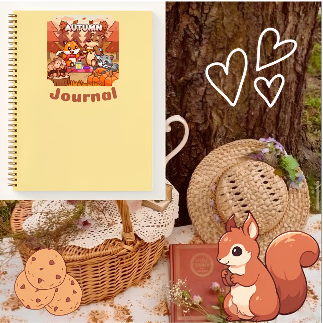 Herbst-Journal-Geschenk für sie 🤎 🥨 🍁 ✨ Notizbuch (Von Creator hochgeladen)