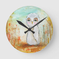 Herbst Joy Whimsical Woodland Owl Art Malerei