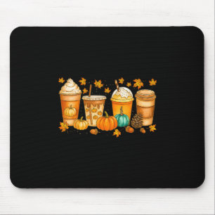 Herbst-Kaffee-Kürbis-Gewürz-Latte-Getränke Herbst  Mousepad