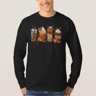 Herbst-Kaffee-Kürbis-Gewürz-Latte-Getränke Herbst  T-Shirt