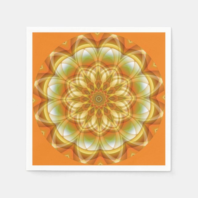 Herbst Kaleidoskop Classic Serviette (Vorderseite)