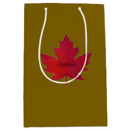 Herbst Kanada Ahornleaf-Geschenktasche Mittlere Geschenktüte