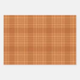 Herbst Kariert Geschenkpapier Set