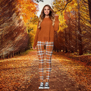 Herbst kariert leggings
