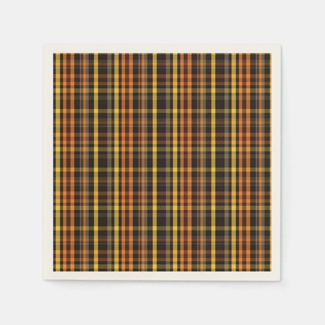 Herbst kariert serviette (Vorderseite)