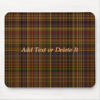 Herbst kariertes mousepad