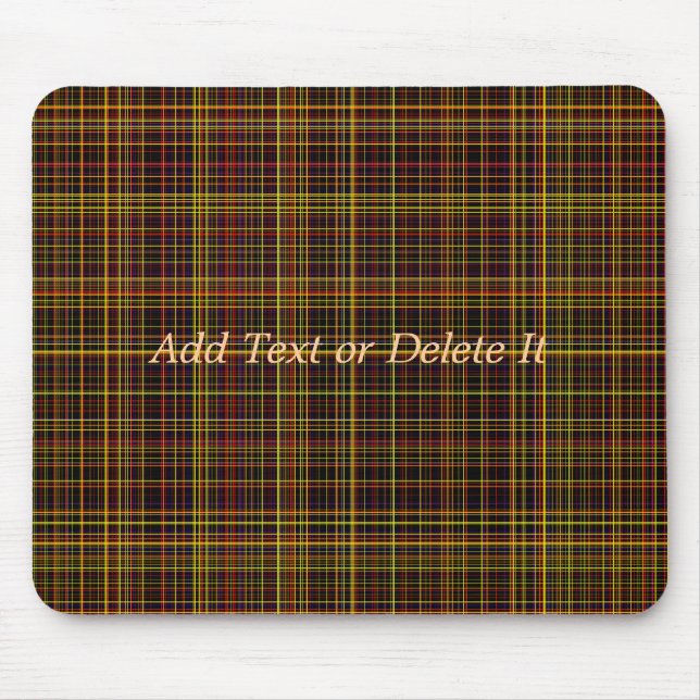 Herbst kariertes mousepad (Vorne)