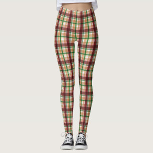 Herbst-Karomuster Leggings