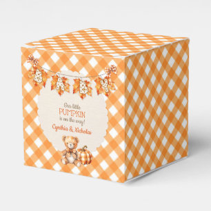 Herbst-Karotetten-Teddybär-Kürbis-Blätter Geschenkschachtel