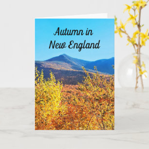 Herbst-Karte in New England Karte