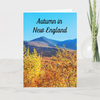 Herbst-Karte in New England Karte