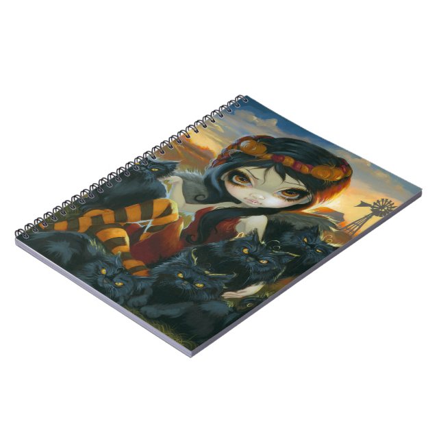 "Herbst-Kätzchen-" Notizbuch Notizblock (Linke Seite)