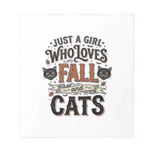 Herbst-Katzenliebhaber Vintage-Halloween-Shirt-Des Notizblock