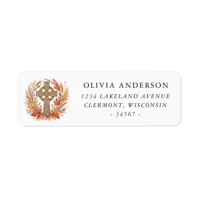 Herbst-Keltisches-Kreuz-Ernte-Kranz (Vorne)
