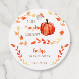 Herbst Kleine Pumpkin Baby Duwer Blätter Geschenkanhänger