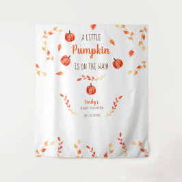 Herbst Kleine Pumpkin Baby Duwer Blätter Wandteppich