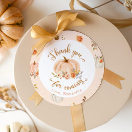 Herbst kleiner Kürbisgeburtstag vielen Dank Geschenkanhänger