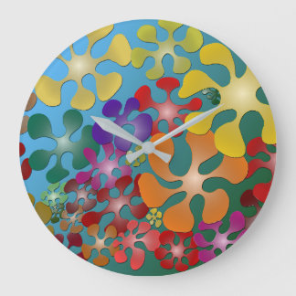 Herbst-Kreaturen Große Wanduhr