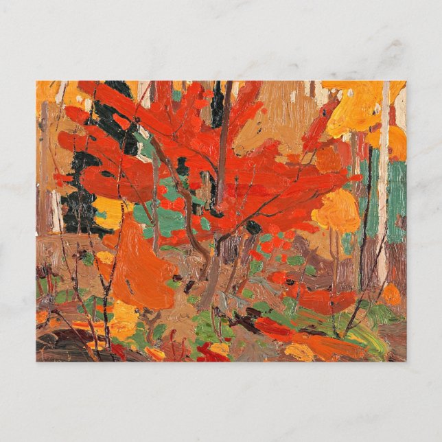 Herbst, Kunst von Tom Thomson, Postkarte (Vorderseite)