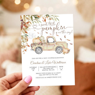 Herbst-Kürbis-Baby-Shower-Einladung Einladung