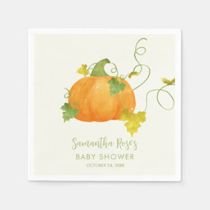 HERBST-KÜRBIS-BABY-SPRÜHREGEN SERVIETTE