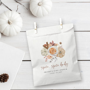 Herbst-Kürbis-Gewürz-Baby-Party Geschenktütchen