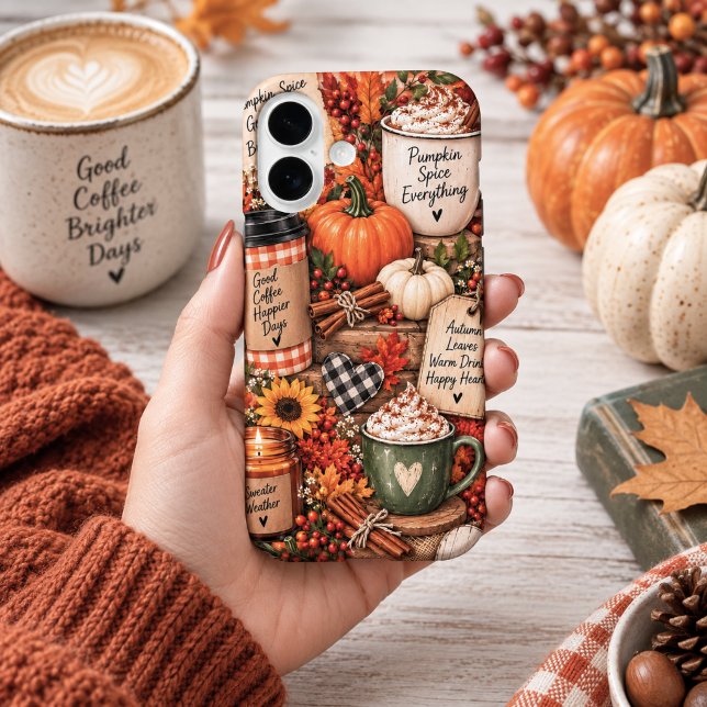 Herbst-Kürbis-Gewürz-Collage Case-Mate iPhone Hülle (Von Creator hochgeladen)