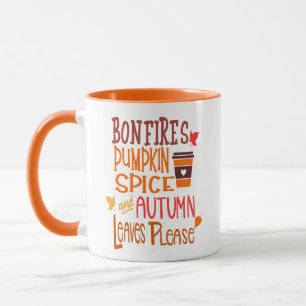 Herbst-Kürbis-Gewürz-Tasse Tasse