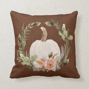 Herbst Kürbis Herbst Pfirsichrost Blumenblättern Kissen