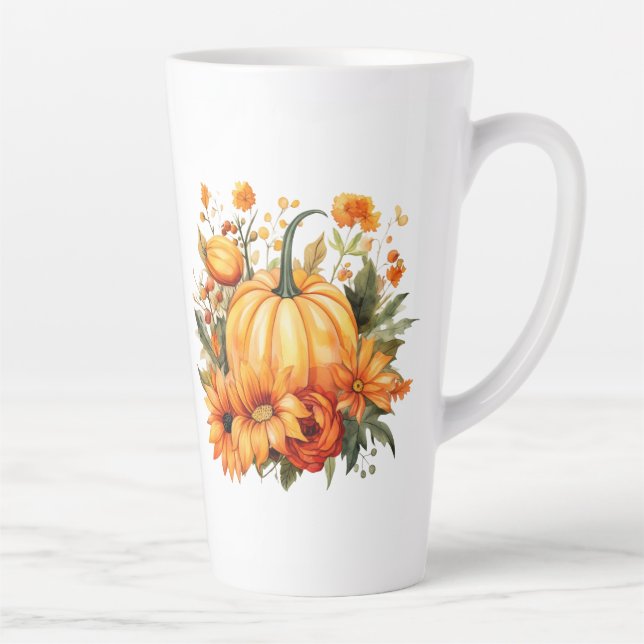 Herbst Kürbis  Milchtasse (Rechts)
