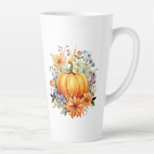 Herbst Kürbis Milchtasse