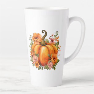 Herbst Kürbis Milchtasse