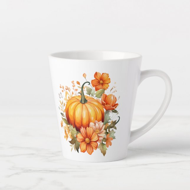 Herbst Kürbis  Milchtasse (Rechts)
